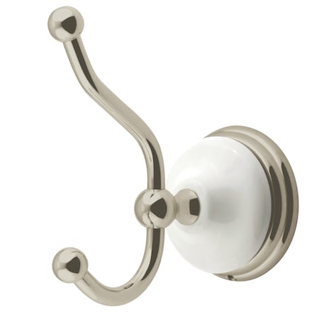 Kingston Brass Victorian Robe Hook, Brushed Nickel BA1117SN